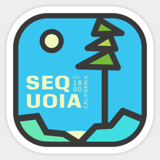 Sequoia National Park Badge 2 Sticker